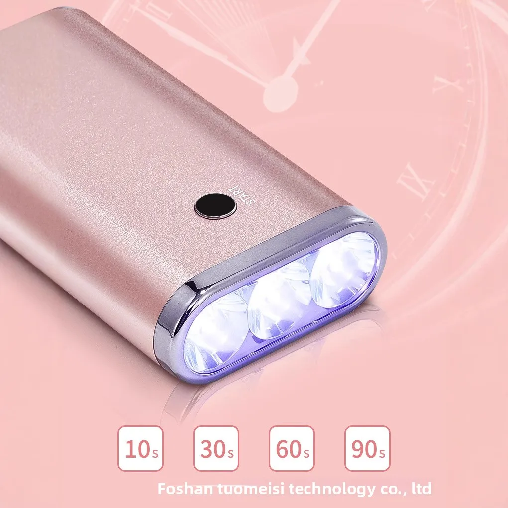 Salon Seamless Curing Lamp 15W 395nm Aluminum UV LED Cross Mirror for Nail & Eyelash Extension Tool