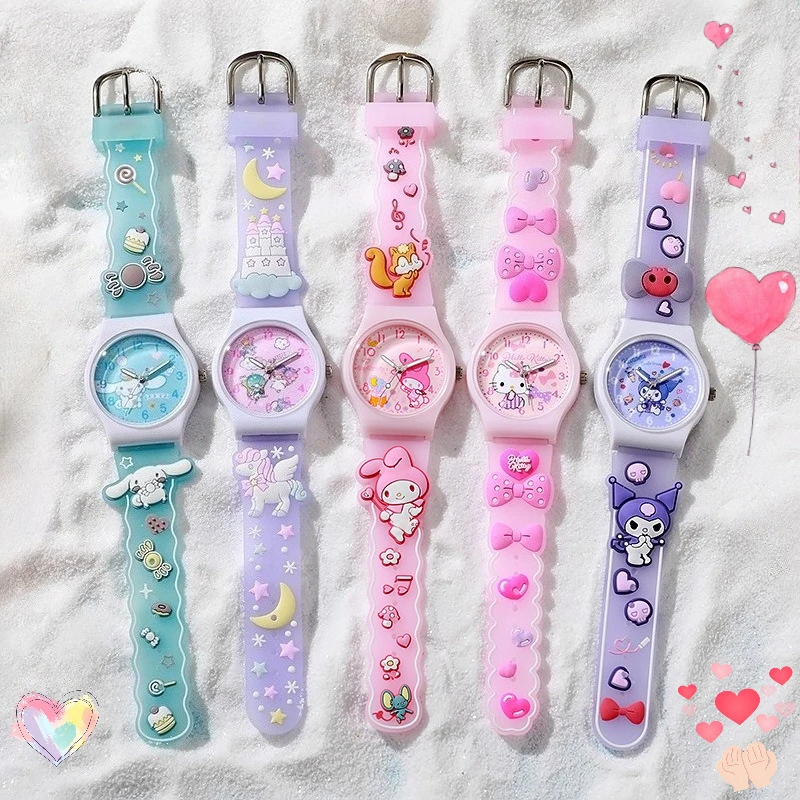 Orologio da polso al quarzo con bagliore a goccia per bambini