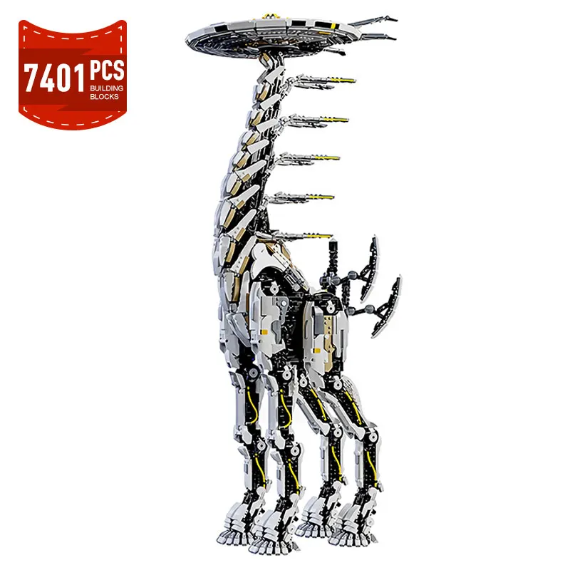 新しい MOC 長首獣蛇アクションフィギュアビルディングブロック機械