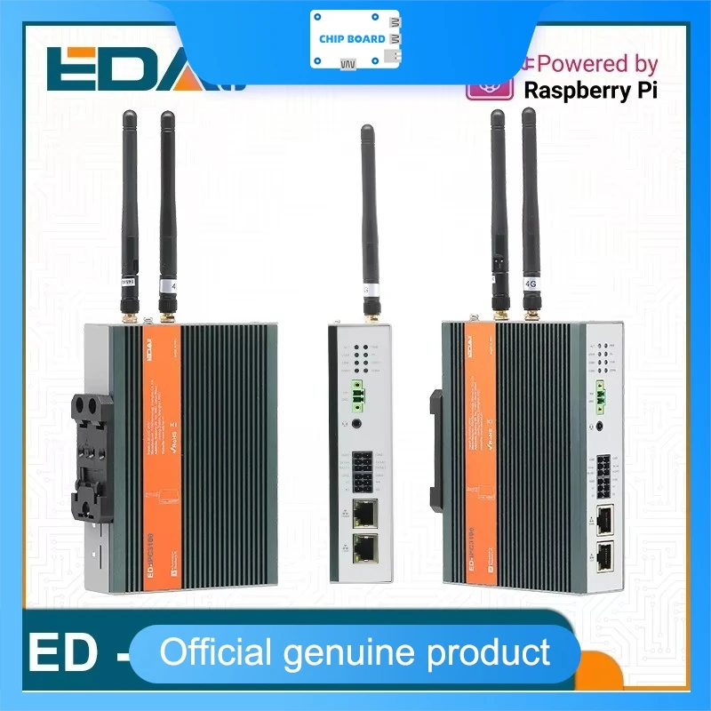 ED-IPC3120 Industrial Computer Based on Raspberry Pi CM5, Broadcom BCM2712, microSD Card and M.2 NVMe SSD Expansion