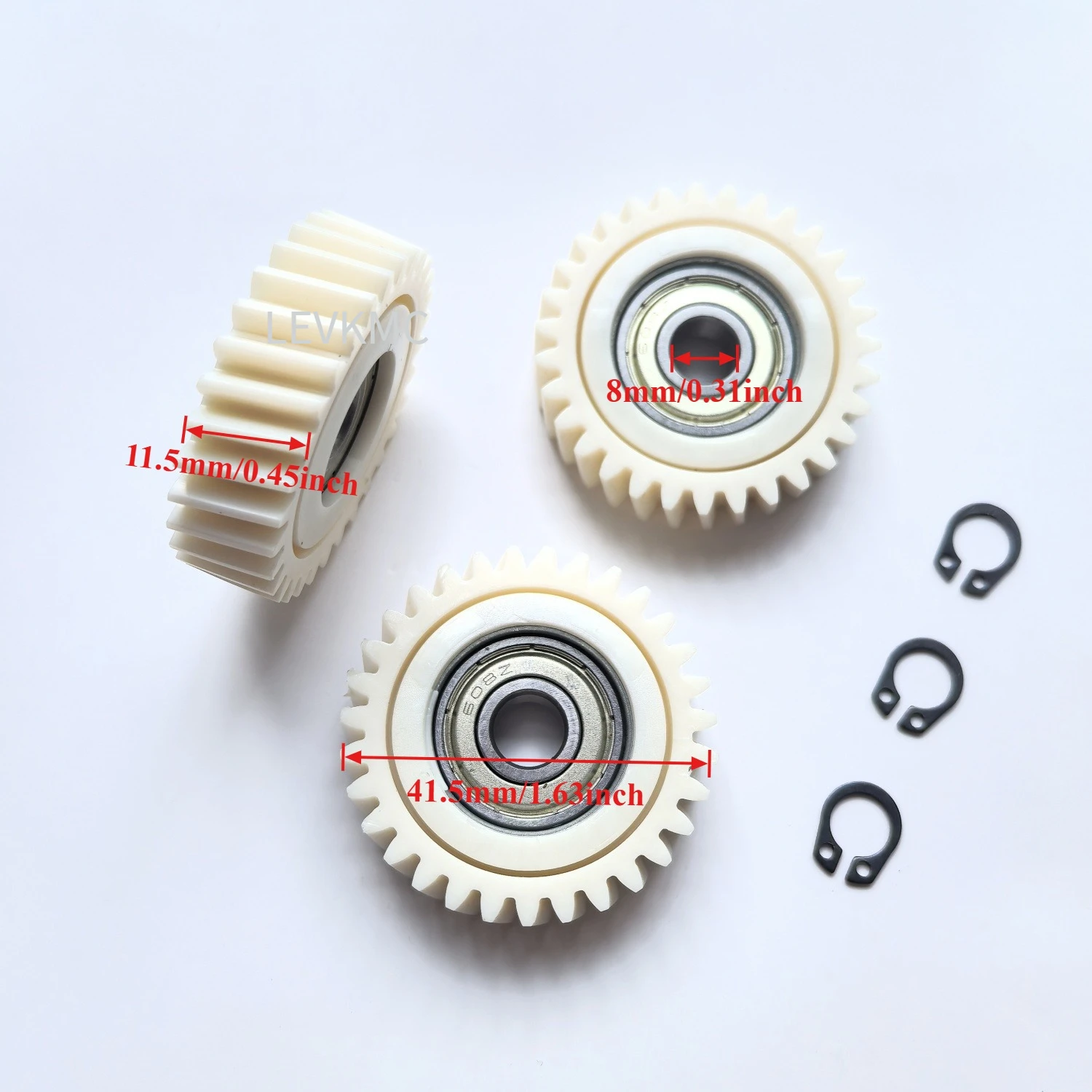 41.5x11.5mm Oblique Planetary Gear 31 Teeth Helical Gears with 608z Bearing Electric Bike Nylon Gear For E-bike Hub Motor Parts