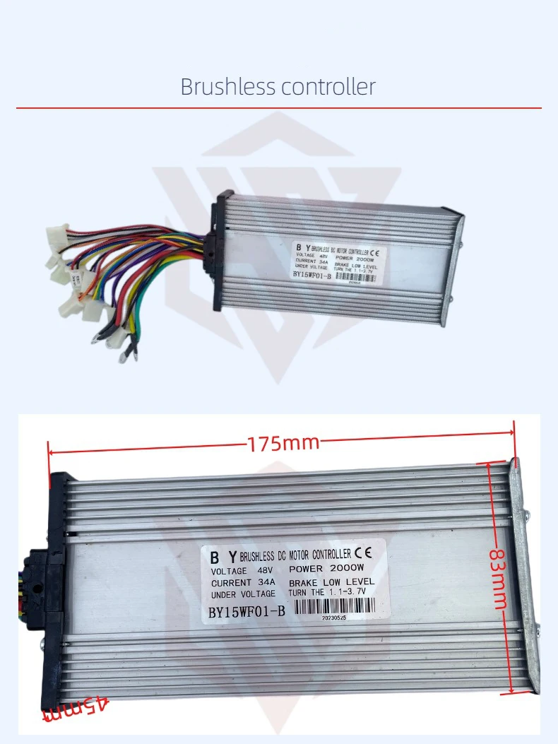 500W 800W 1000W 1500W 36V/48V High Power Conversion Kit Brushless Motor Motor Spare Parts