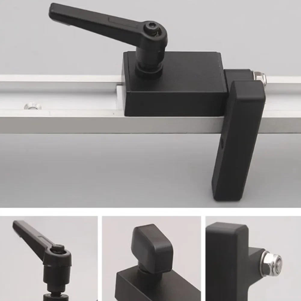 T-Track Sliding Limiter Woodworking Router Table Slot Stopper Limiting Block Milling Power Tools Woodworking Machinery Parts