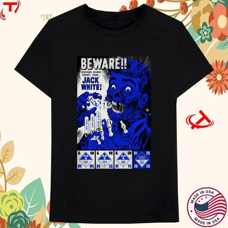 Jack White 2025 T shirts black men and women Size S 5XL KN740