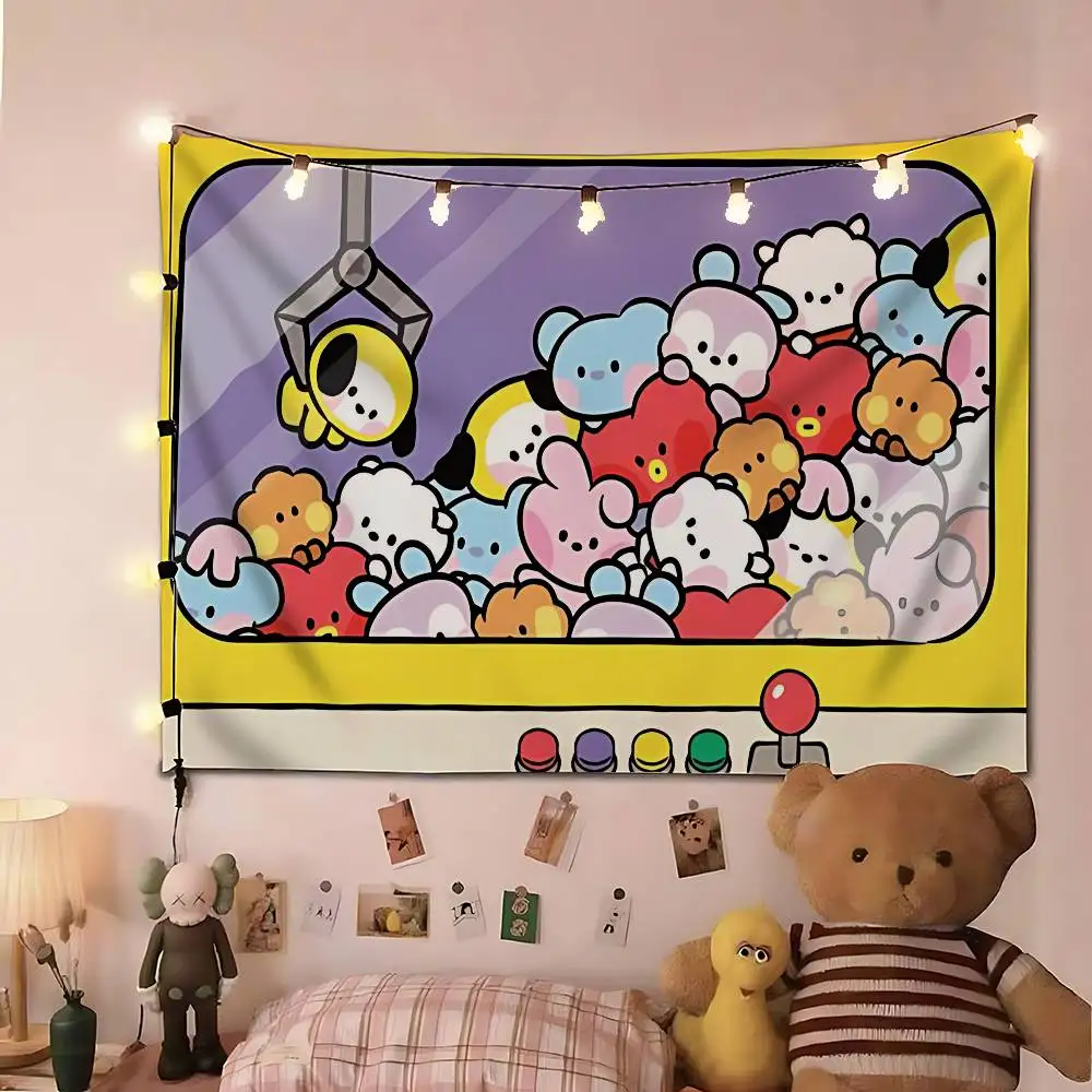 Cartoon-A-bt-21S Kawaii Tapestry Customizable Tapestries Of Various Styles,wall Hangings, Celebrity Photo Printing,wall Hangings