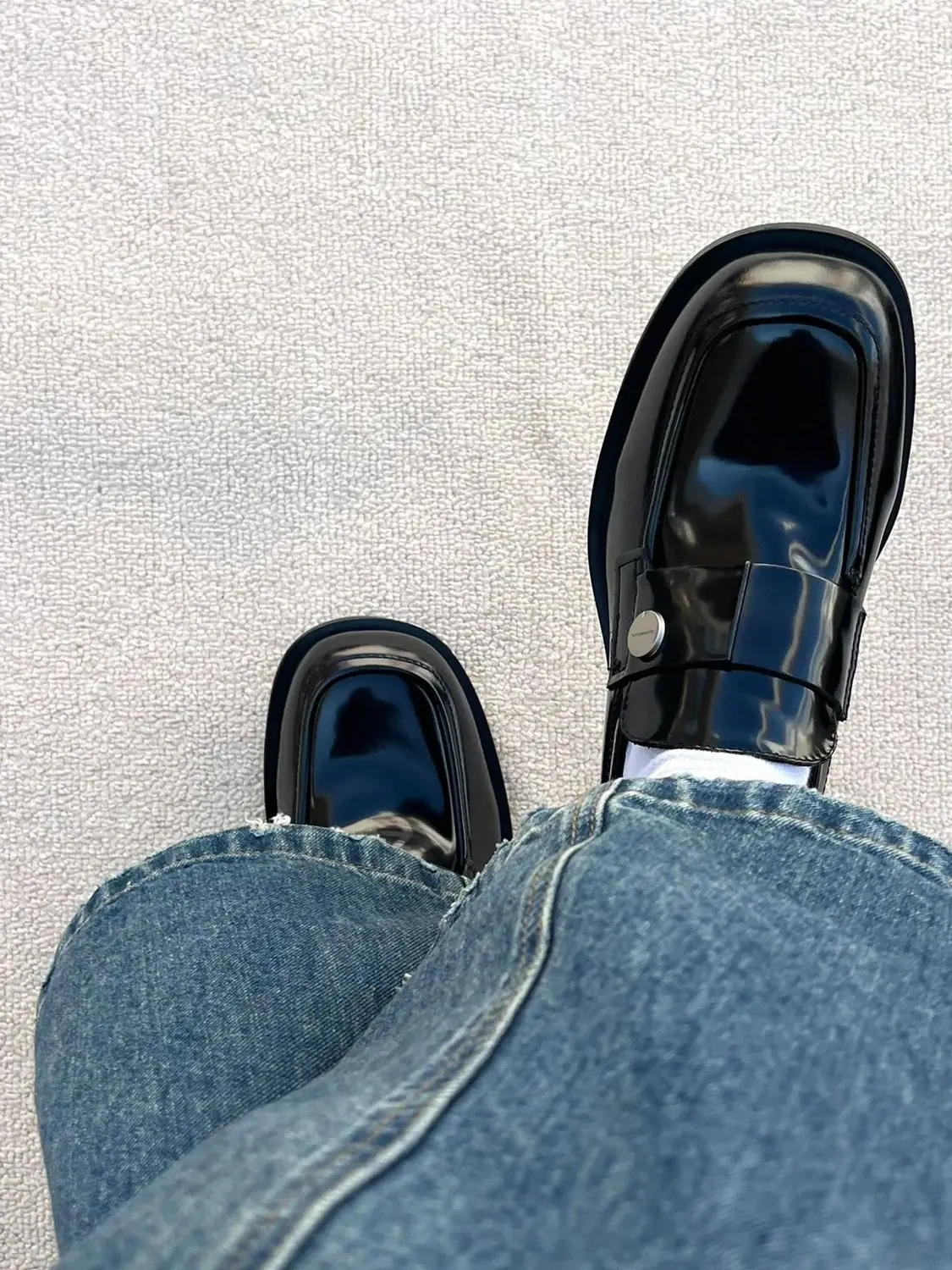 2025 High-end Couple Loafers One-pedal Casual Commuting Men and Women Same Versatile High-end Heightening Small Leather Shoes