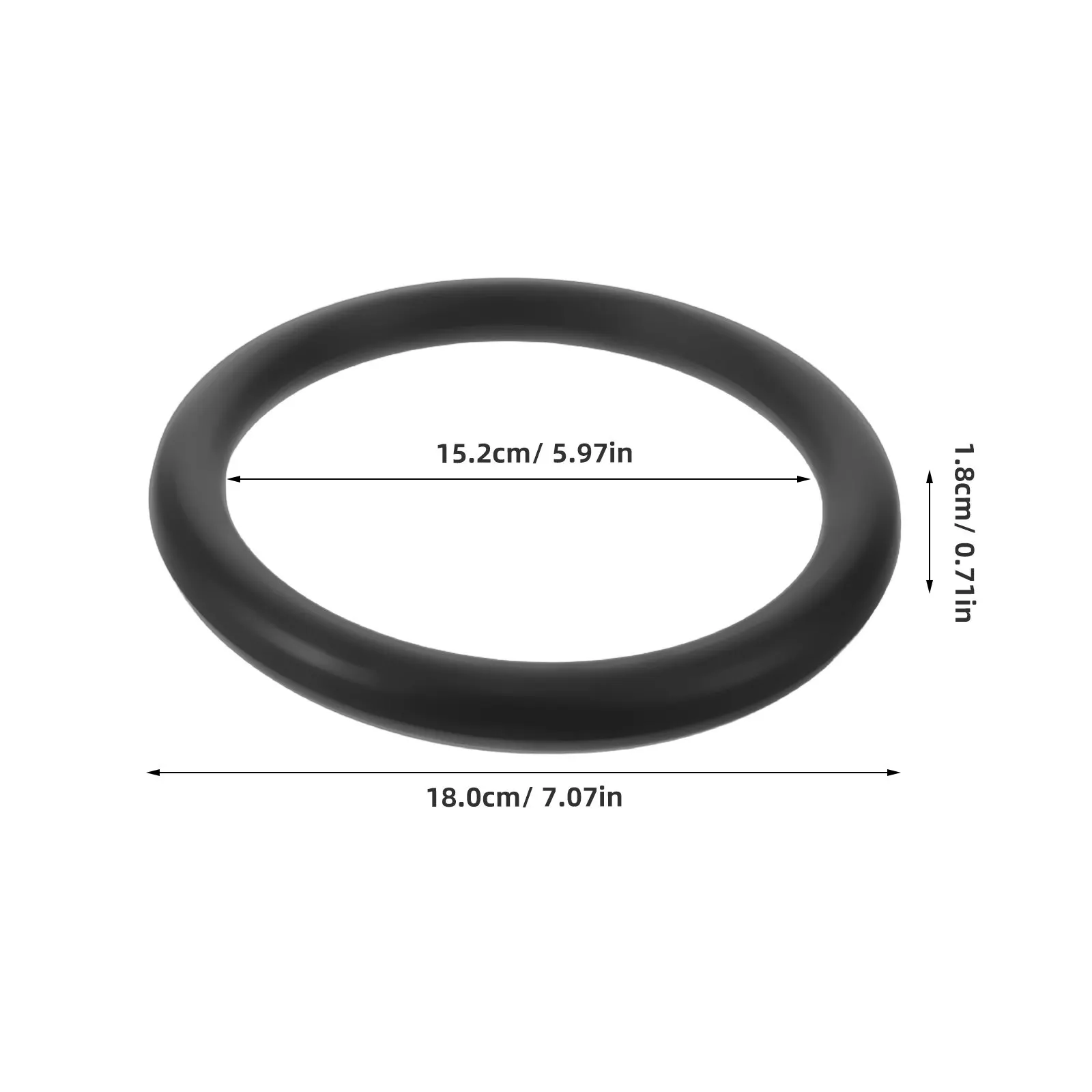Picture 6: Sandblasting Tank Mushroom Valve O-Ring 180mmx18mm High Pressure Rubber Seal for Abrasive Blast Pot Top Valve Replacement