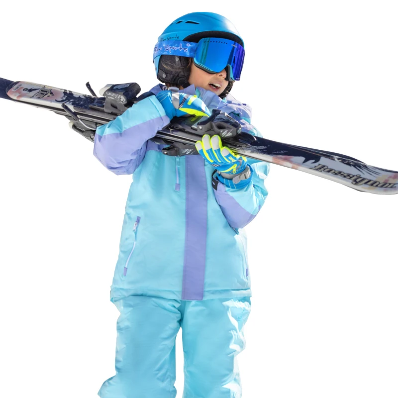 Winter Children\'s Waterproof Windproof Skiing Snowboard Jackets Pants Snow Suits Sets Ski Wear Kids Coats for Girls