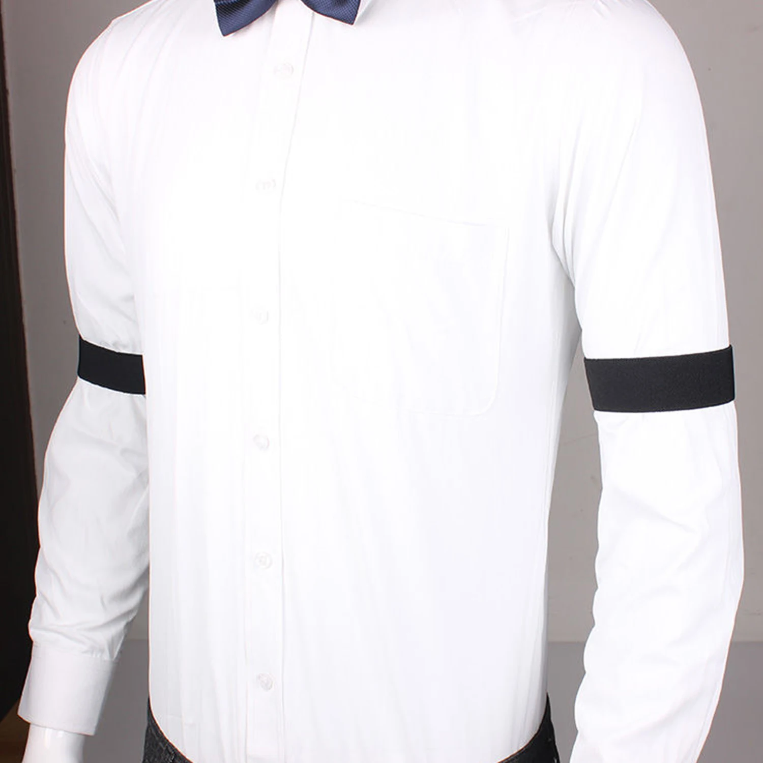 Braço Ajustável para Homens e Mulheres, Suporte de Manga para Camisa, Acessórios de Vestuário, Festa, Casamento, Moda, 1 Par, Elástico