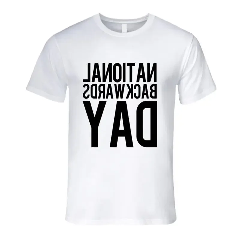 National Backwards Day Funny Celebration T Shirt
