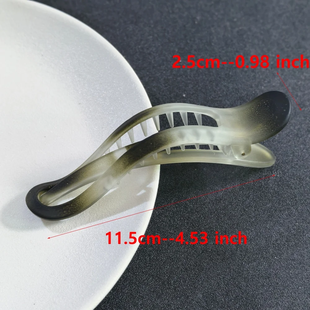 Large Flat Duckbill Hair Claw Clips Strong Hold Plastic Hair Jaw Clips for Women Non-slip Banana Hair Clips Hair Accessories