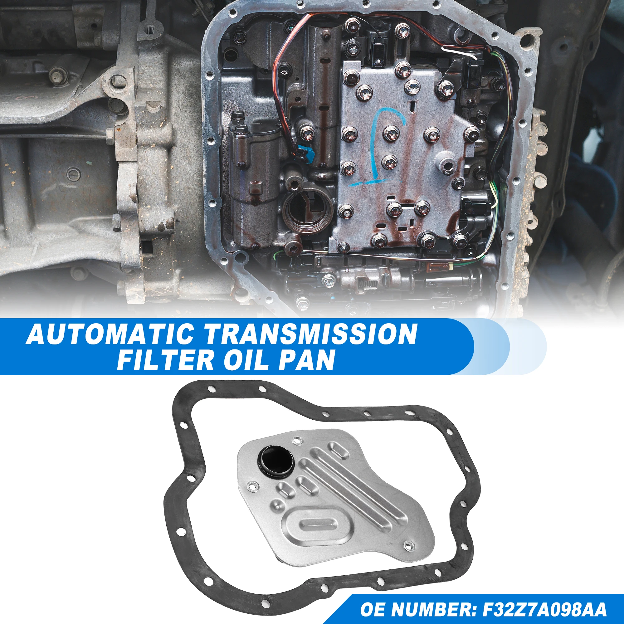 UXCELL Automatic Transmission Filter CVT Oil Cooler Filter Oil Pan Gasket Kit Fit for Ford Probe 1993-1997 No.F32Z7A098AA