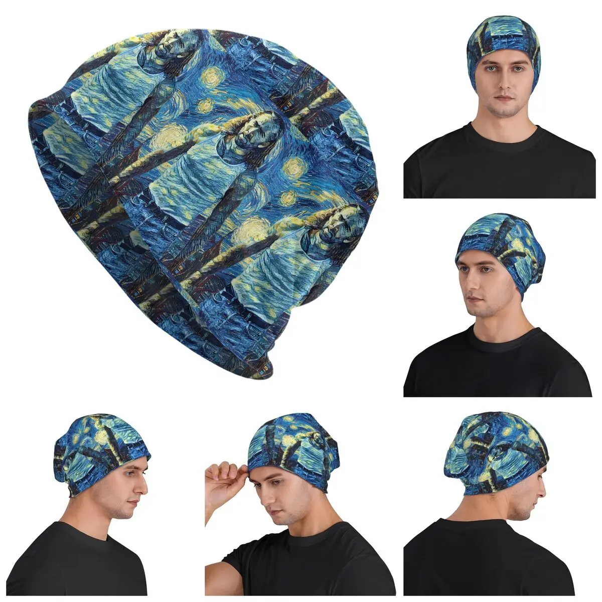 Nicolas Cage Stage Skullies Beanies Hats Warm Autumn Winter Outdoor Cap Knitted Bonnet Caps for Men Women Adult