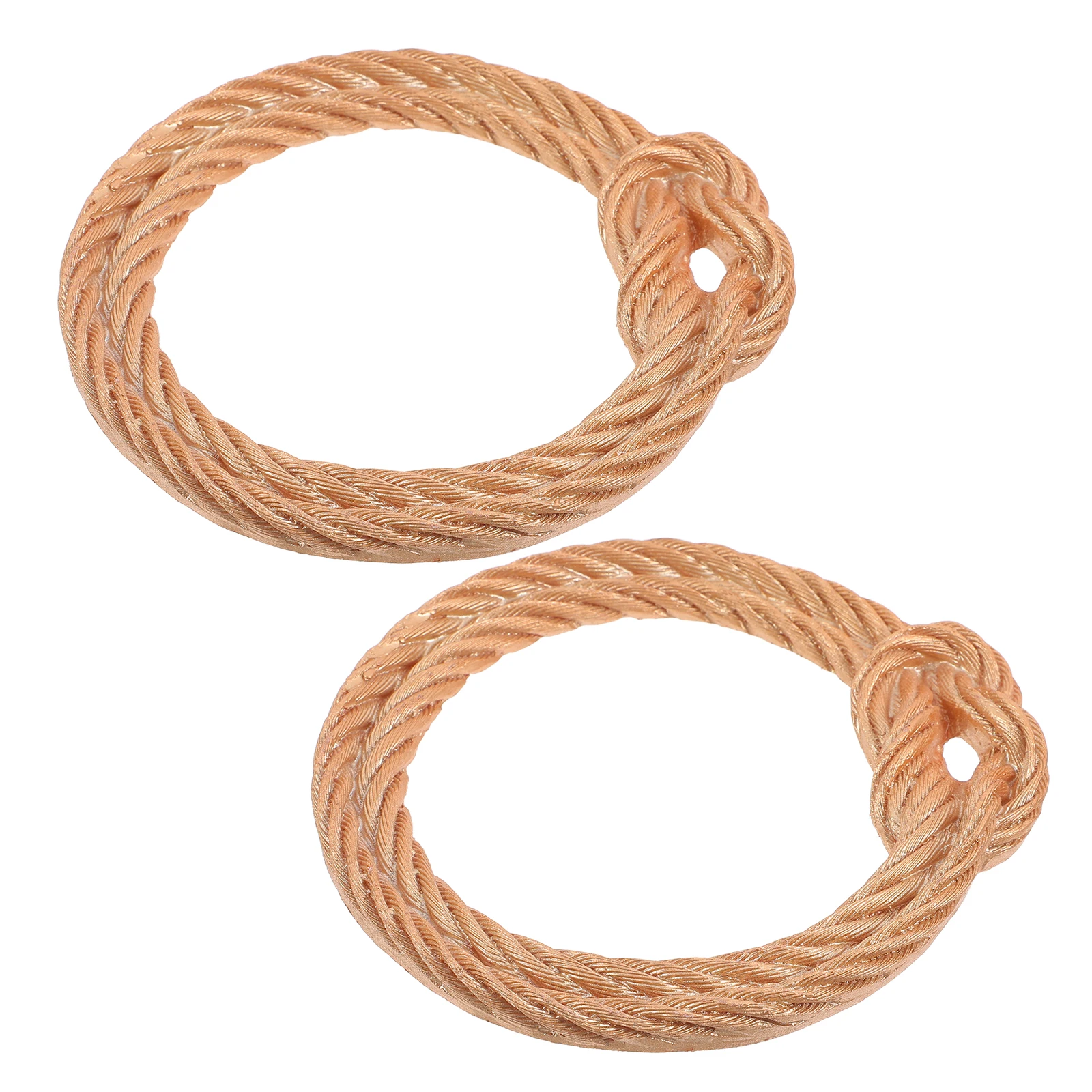 

2 Pcs Small Vintage Resin Frames Golden Photo Props Craft Ornaments Material Elegant Design Portable Size