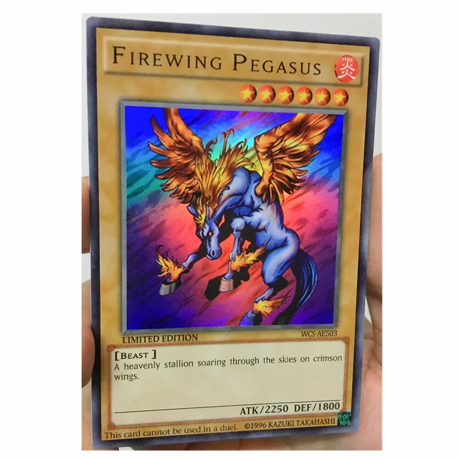 

Yu Gi Oh Firewing Pegasus World Congress 2005, английские игрушки «сделай сам», хобби, коллекционные предметы для хобби, коллекция игр, аниме-карты