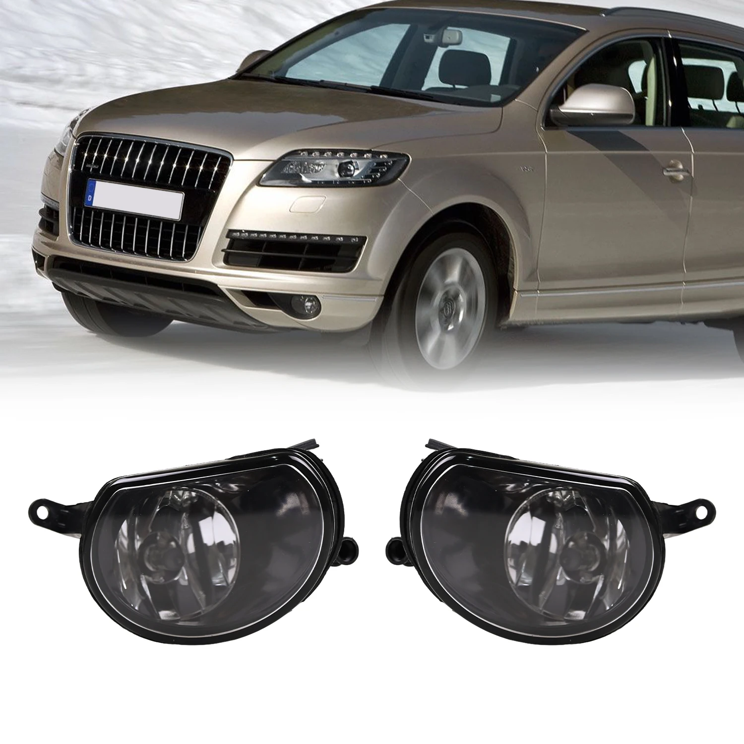 

Car Front Fog LIght Halogen Lamp Assembly for Audi Q7 2010 2011 2012 2013 2014 2015 4L0941699A 4L0941700A