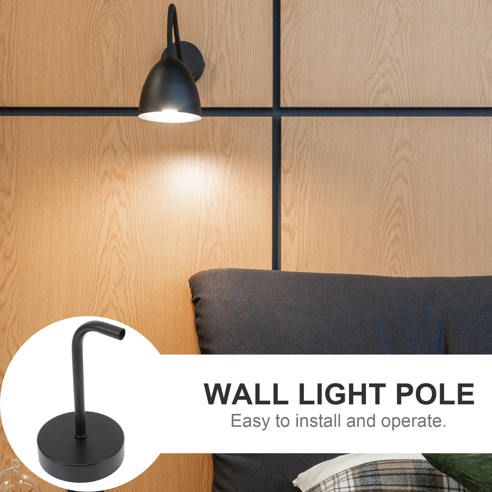 1 set 1 set staffa metallica per palo fai da te portalampada resistente supporto per lampada da parete supporto per lampada forniture per luce accessorio per lampada da parete