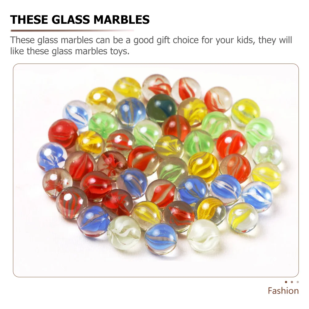 100 Pcs Glass Marbles Colorful Decorative Balls 16mm Fish Tank Vase Flower Pot Toy Shooter Marble Game Kids Ages 4 8