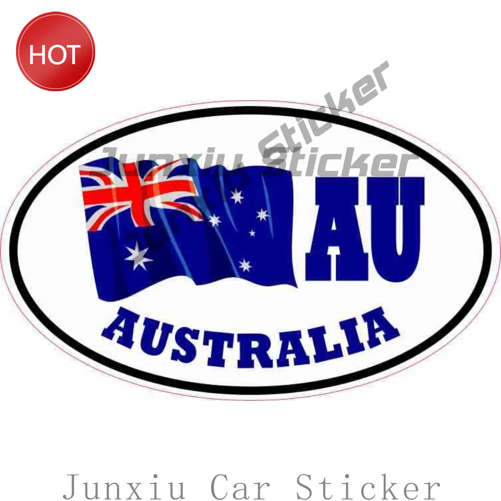 Car Accessories Australia - Ovaler AU Australien-Flaggen-Autoaufkleber aus PVC, dekorativer