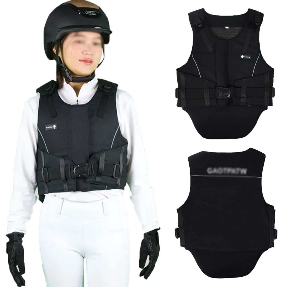 Specialized Horse Riding Vest  Equestrian Rodeo Equestrian Safety Vest Intensification Rider Body Protectors Adult Kid Unisex