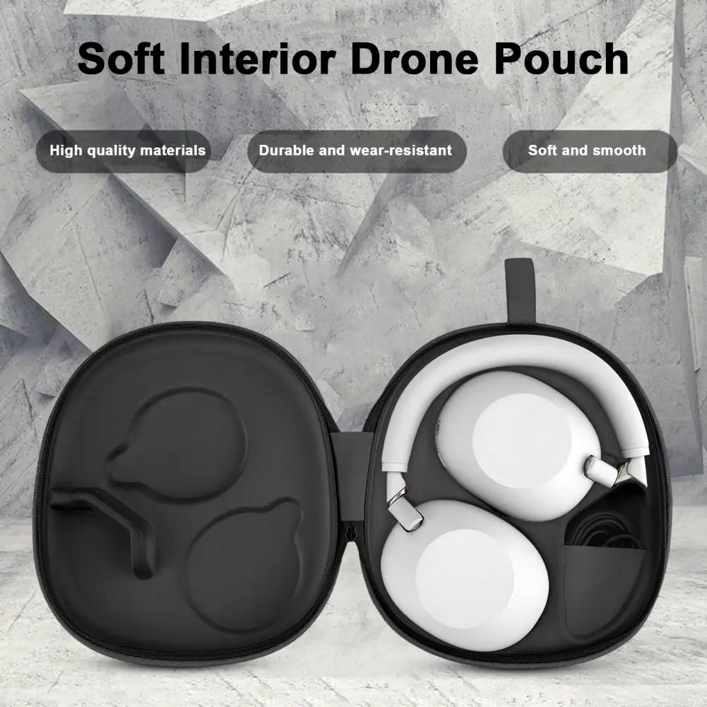 

Сумка для хранения гарнитуры, дорожный чехол, водонепроницаемый Bluetooth-совместимый защитный чехол для наушников для Wh-1000xm6 для путешествий