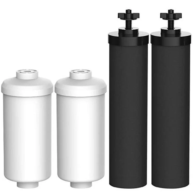 BB9-2 & PF-2 Black Purifying Elements Water Filter Water Filter Replacement Cartridge for Home Travel and Outdoor Activities