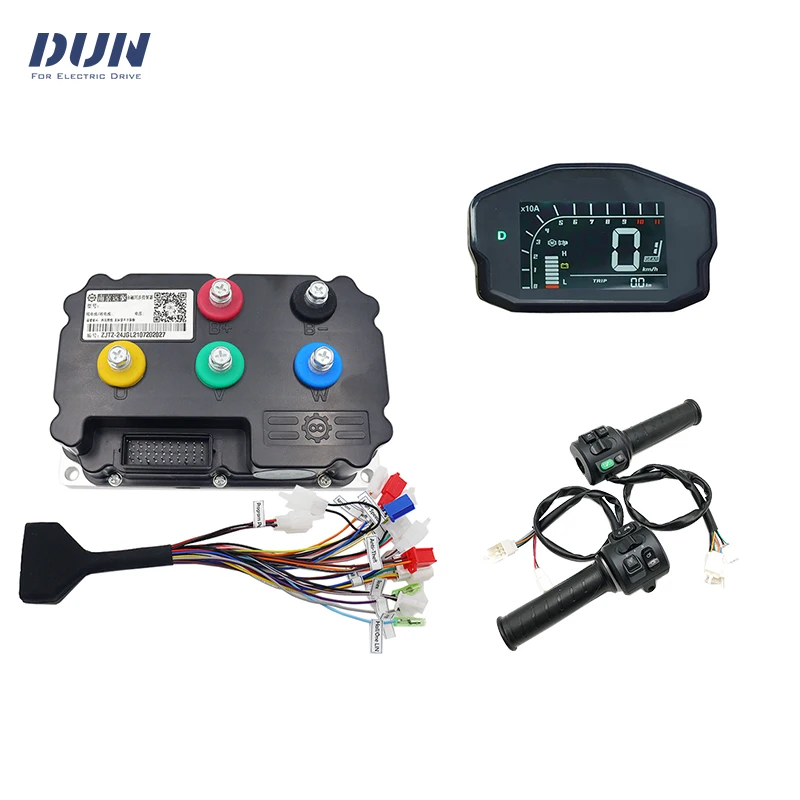 

Fardriver ND72360 150A BLDC Programmable Motor Hall Controller with DKD Display and T08 Throttle For QS 72V 3000W 4000w Motor