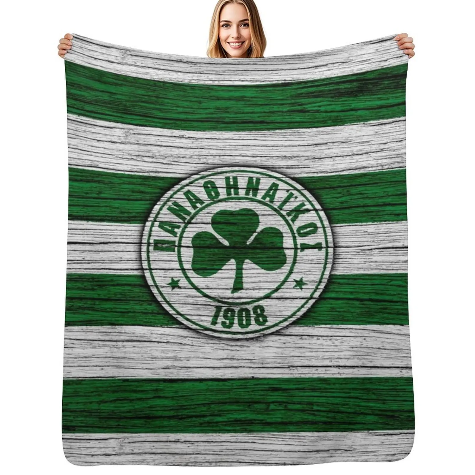 

Panathinaikos Throw Blanket Fuzzy Plush Throw Blanket for Sofa Chair