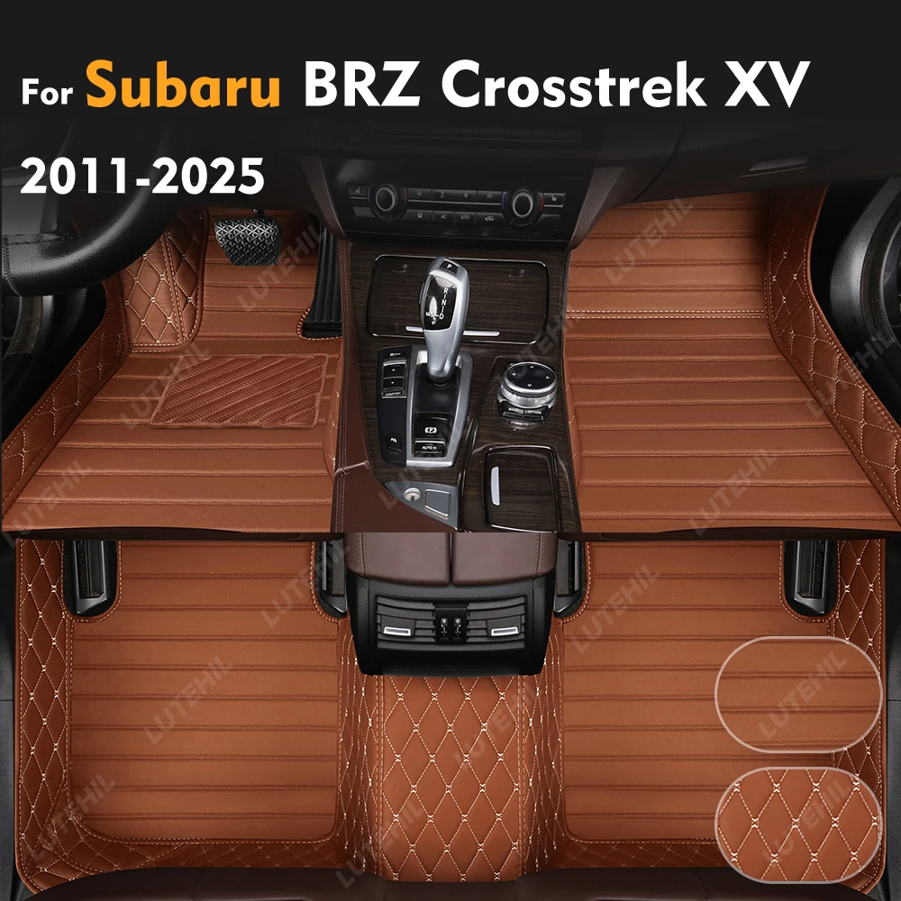 

For Subaru BRZ Crosstrek XV 2011-2025 Car Floor Mats Custom Auto Foot Pads Automobile Carpet Cover Interior Accessories 2024