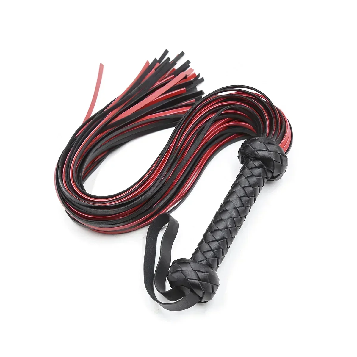 

Leather-Covered Handle And Wrist Strap Horse Training Whip for Equestrian Training
