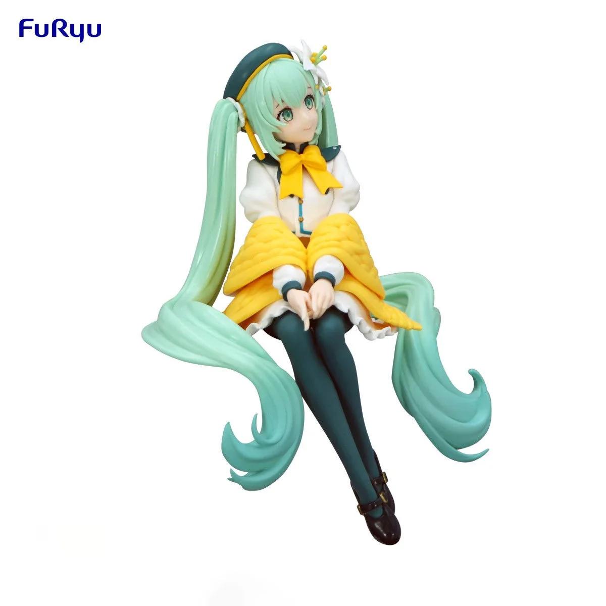 100% Original in Stock FuRyu  Noodle Stopper Figure Piapro Characters Hatsune Miku Lily, White Anime Figure  Collection Series