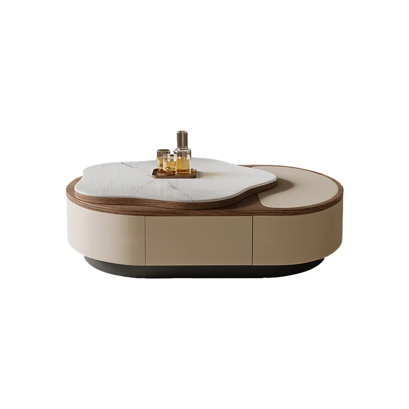 

Легкий роскошный журнальный столик из каменной плиты, комбинация ТВ-шкафа для гостиной, дома, креативный чайный столик для маленькой квартиры