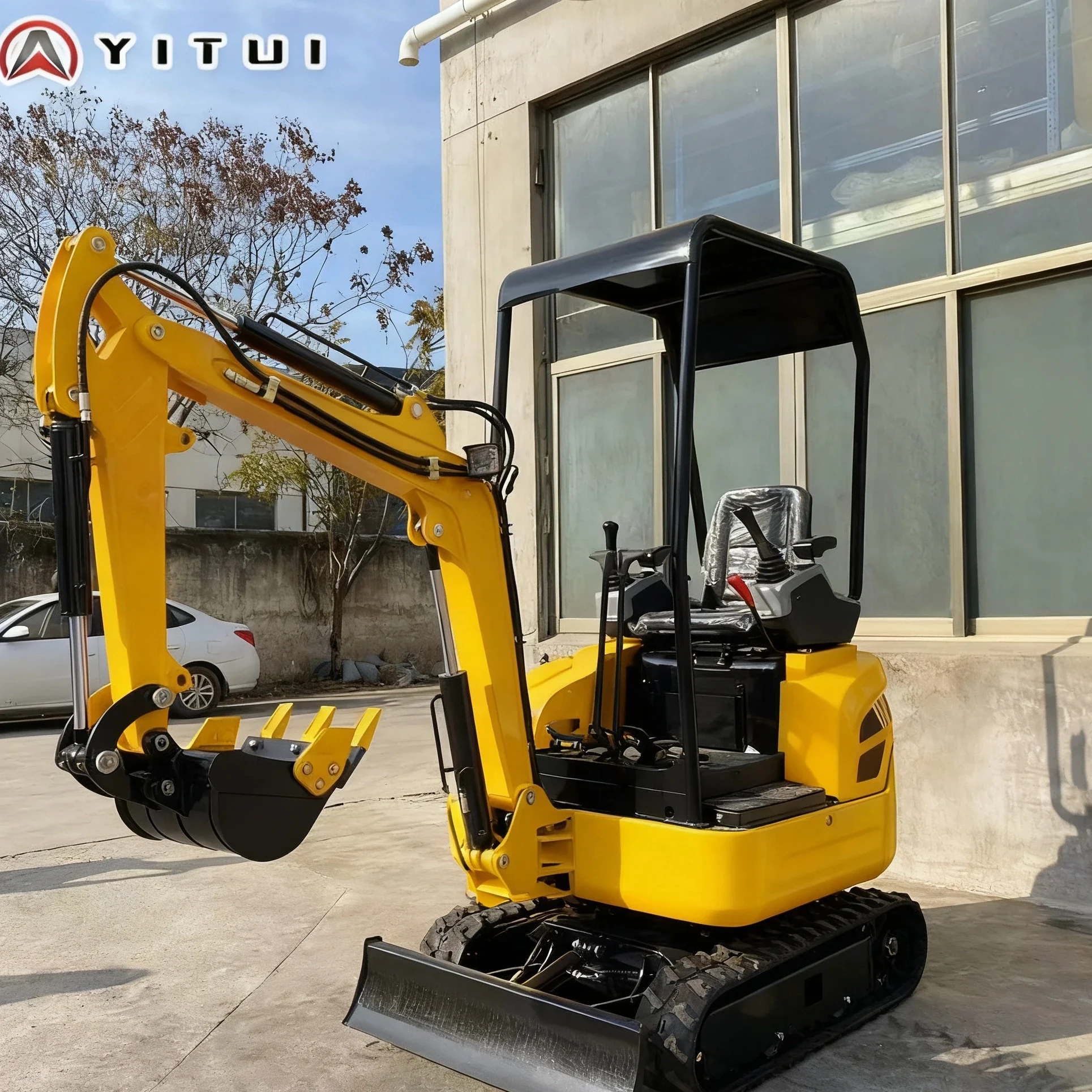 Mini escavatore idraulico da 2,6 tonnellate multifunzionale per la costruzione di fatture di frutteto Mini escavatore personalizzato approvato CE Epa