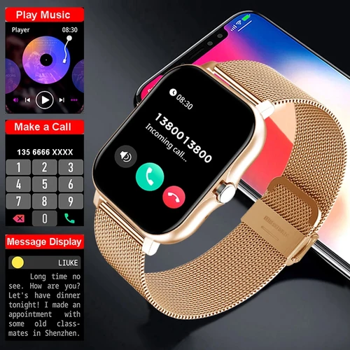 2025 Reloj inteligente 2.01 ''Touch completo Amoled BT Llamada Deporte Relojes impermeables Frecuencia cardíaca Presión arterial Reloj inteligente para hombres y mujeres