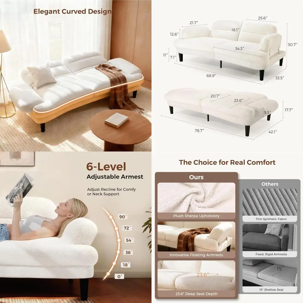 79 Sherpa Futon Sof…