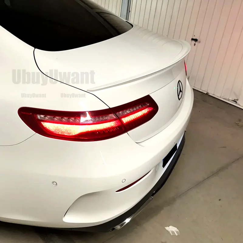 2016 To Up For Mercedes Benz E Class Coupe W213 W238 C238 2 Door E200 E400 Spoiler Wing Lip By Glossy Black Carbon Fiber Look - view 2