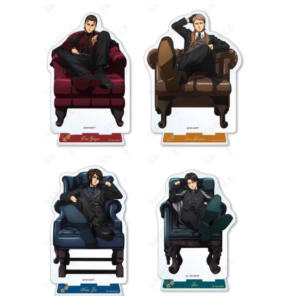 Figura Acrílica de Ataque a los Titanes, Hange Zoe Jean Kirstein, Eren Jaeger, Modelo de Escritorio, Decoración, Letrero, Regalo para Fanáticos del Juego