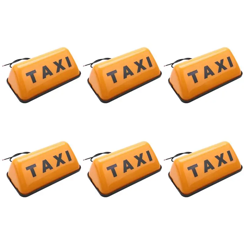 6X TAXI Led Indicator Light Sign LED Day Light Car Daytime Running Lights DC 12V 3W Auto Driving Roof Top Cab LED Sign