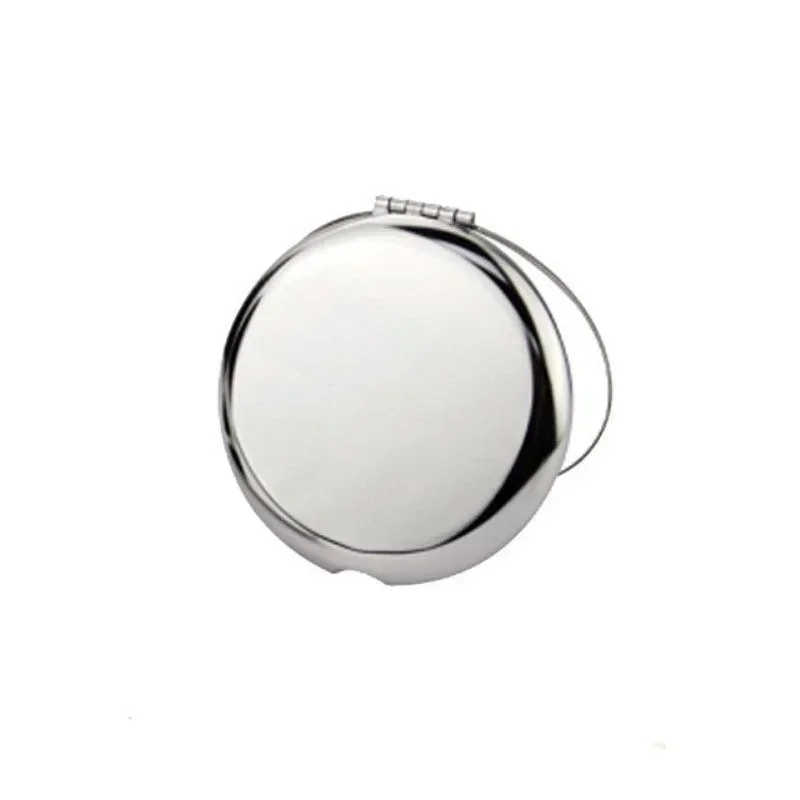 Ultradünner, tragbarer, unzerbrechlicher, bruchsicherer, faltbarer Make-up-Spiegel aus Edelstahl für den persönlichen Gebrauch, Reisen, Camping