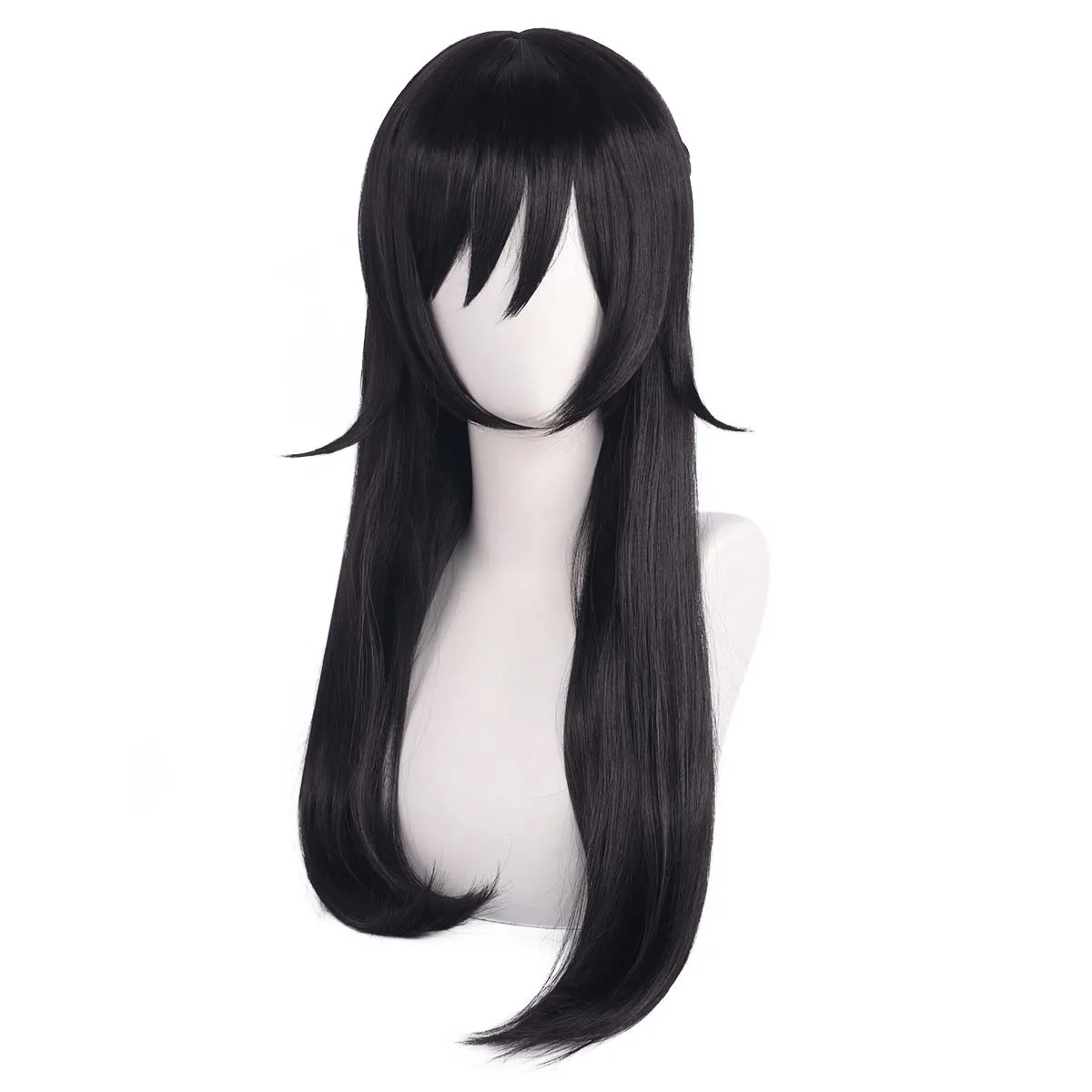 Halloween Comic Con Party  Game Identity Ⅴ Cosplay Long Black Hair Wigs