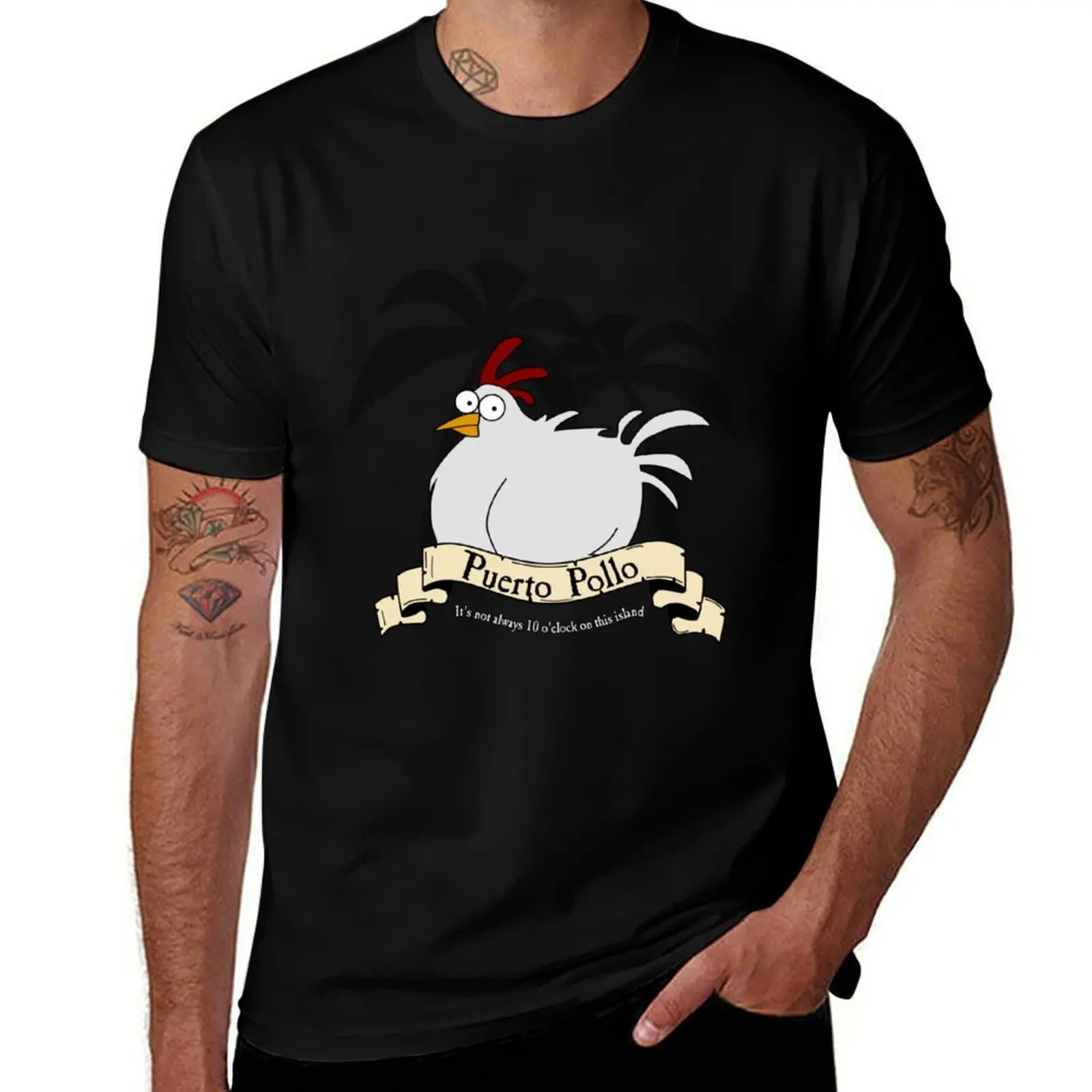 Puerto Pollo T-Shirt Industrial Work Tee Shirt