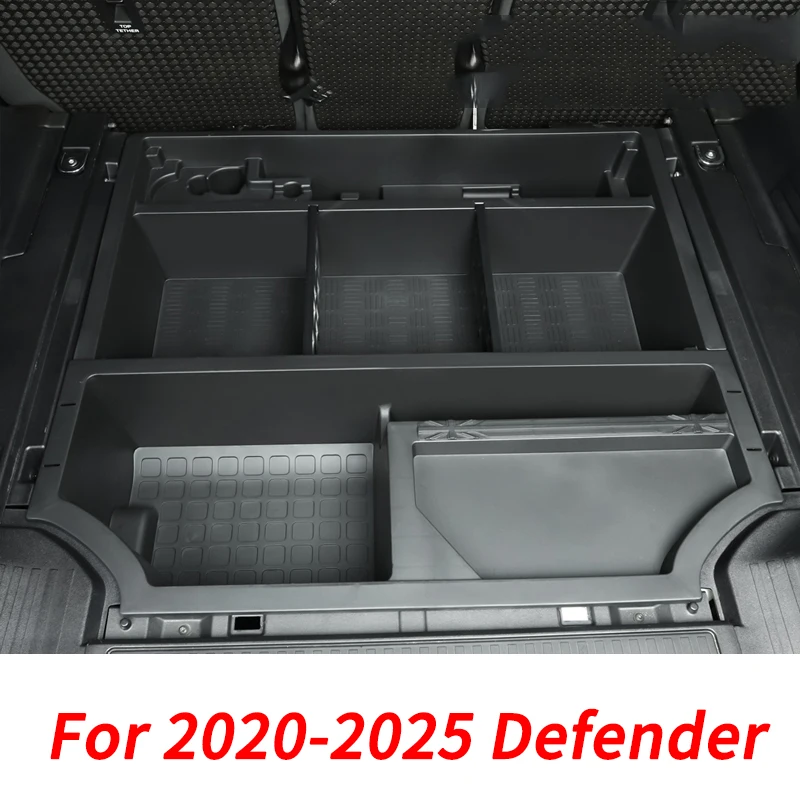 For Land Rover Defender 20-24 trunk storage box under divider layer storage 110 interior modified large capacity car storage box