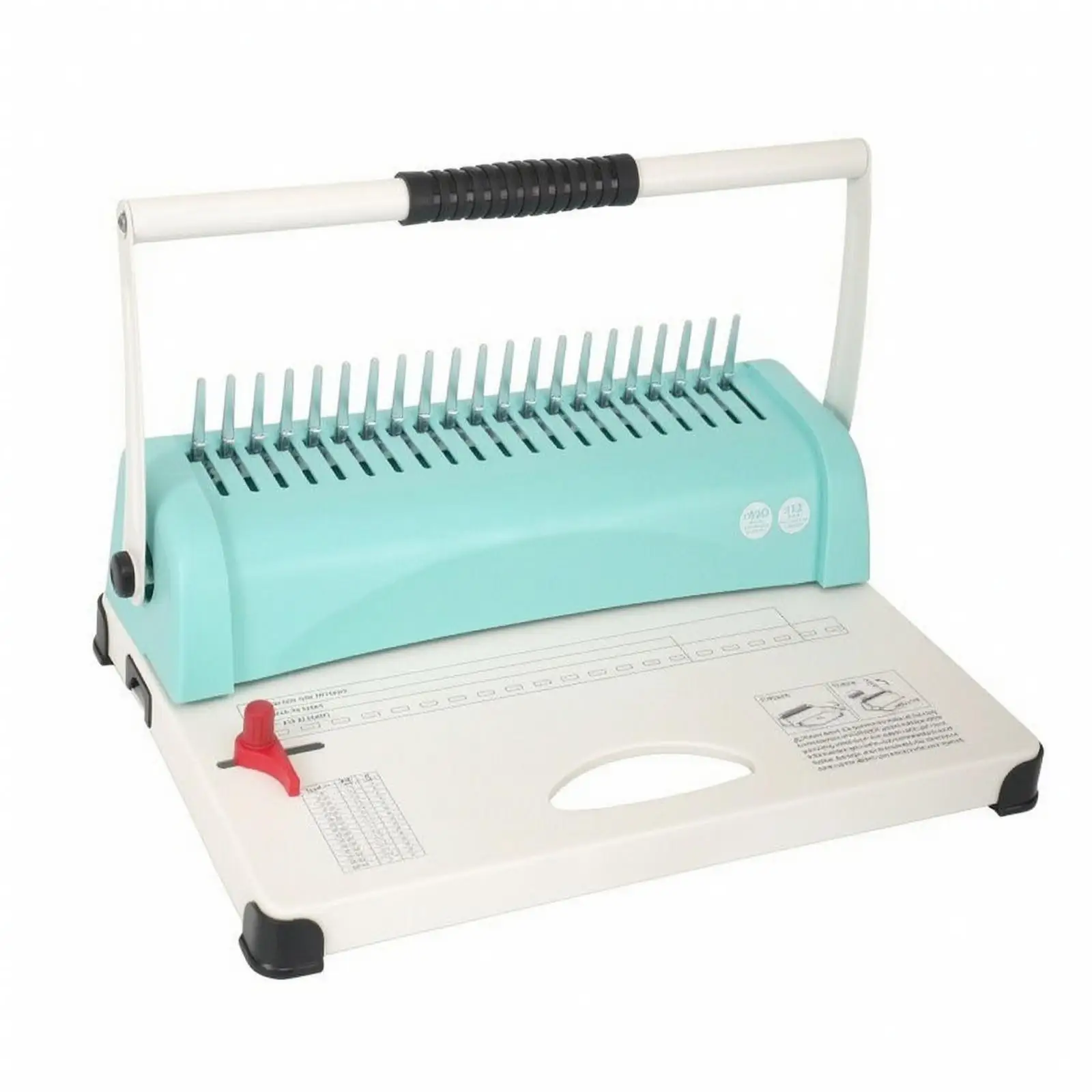 Manual Desktop Paper Punch and Comb Binder with 12 Sheet Capacity for A4 A