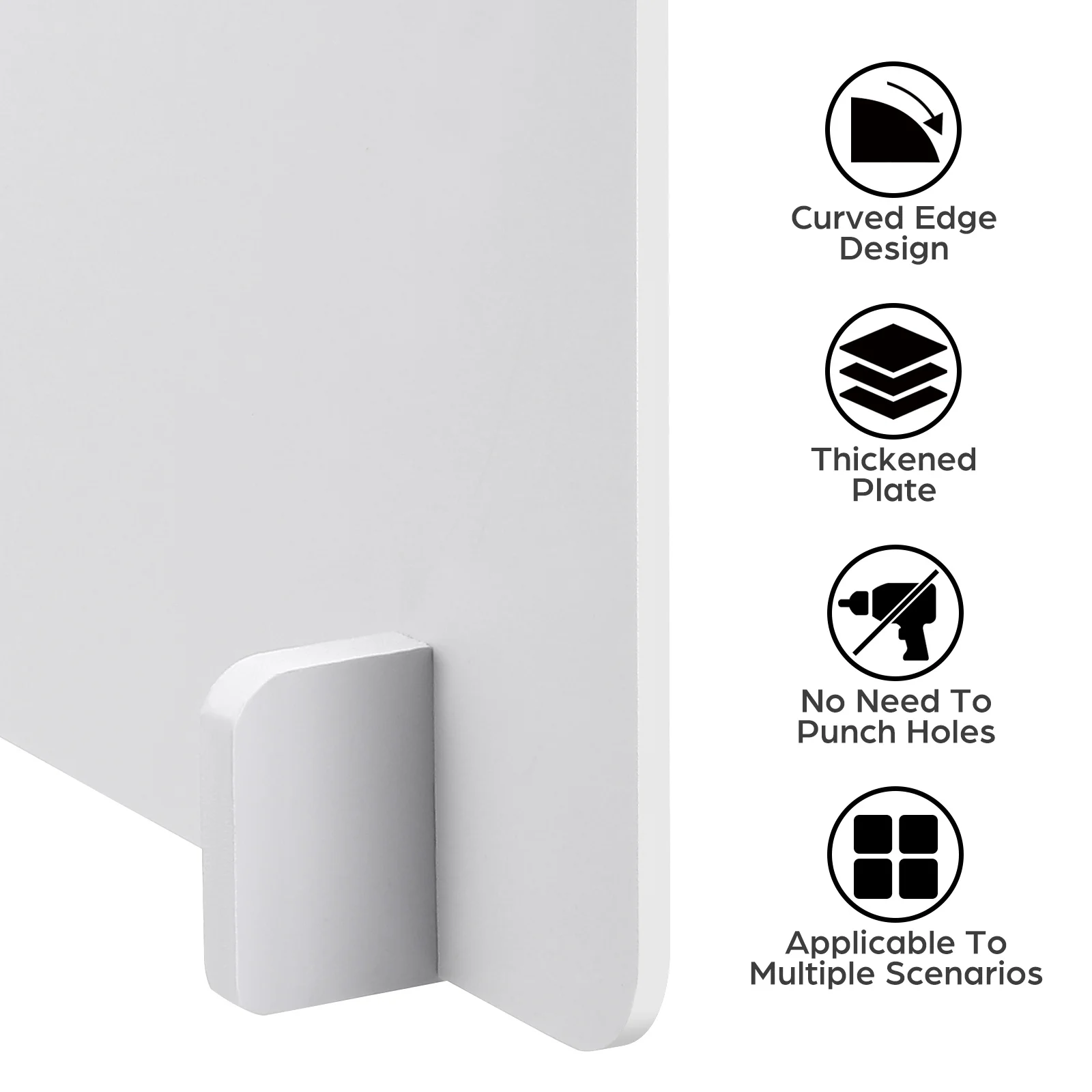 Guard Partition Board Spray Proof Isolation Board Professional Round Edge Desktop Dining Room Divider Sneeze Guard