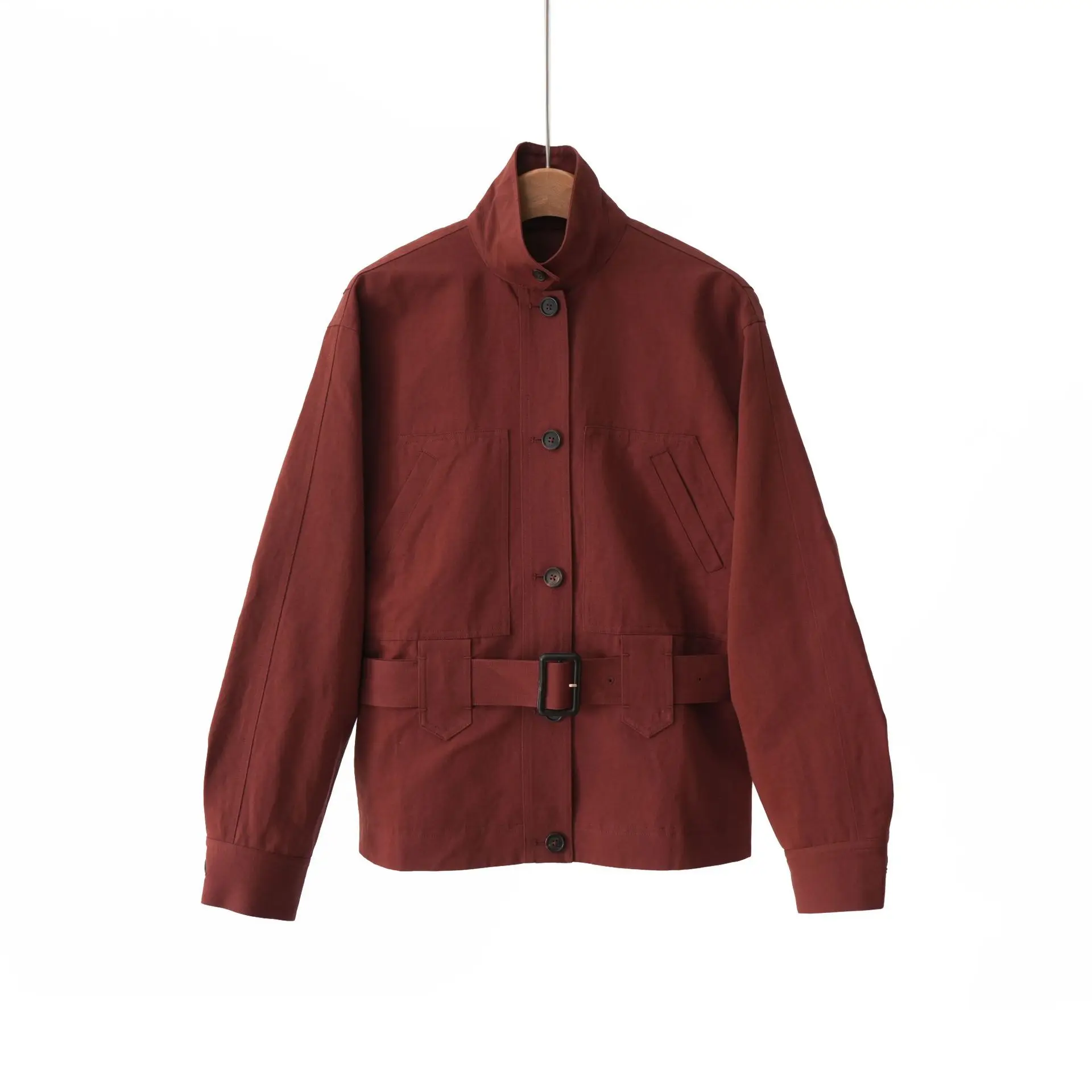 2026 Autumn/Winter Minimalist Workwear Style Waist-Skimming Women's Jacket, High-end Elegant Notch Collar Long-Sleeve Coat