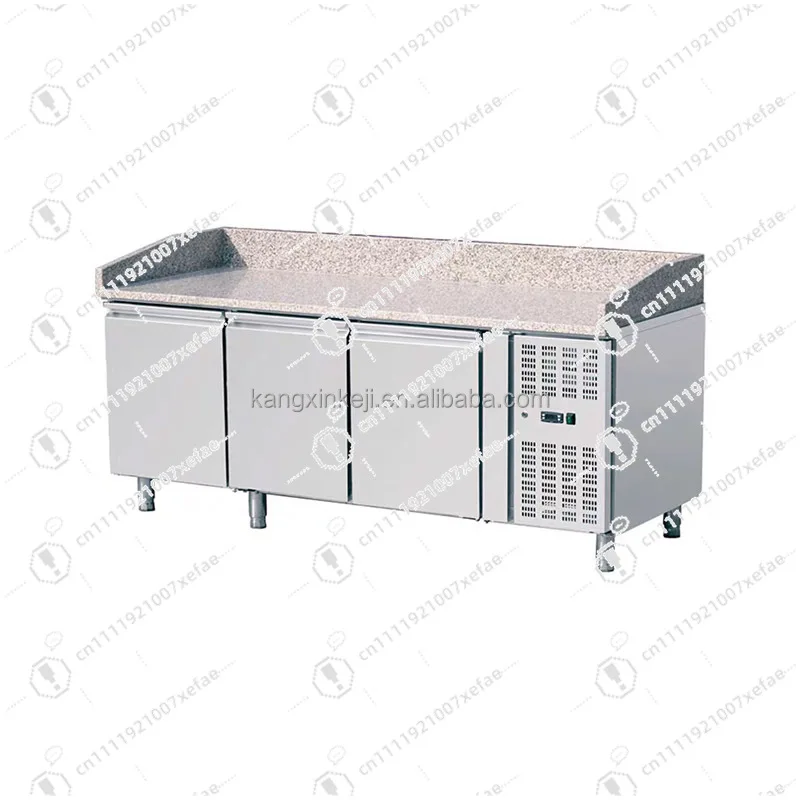 Hot Selling Dining Table Refrigerator Pizza Refrigerator Stainless Steel Commercial Food Preparation Counter
