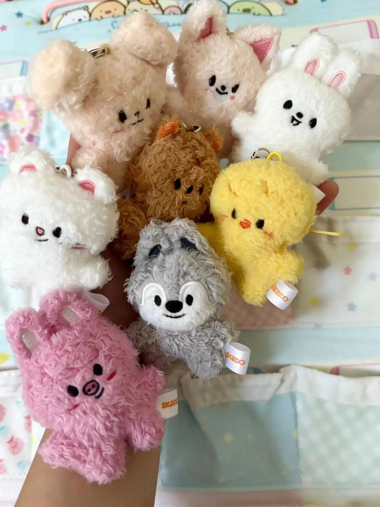 

5cm Stray Kids Plush Keychain Souvenir Cartoon Plush Gift Magic School skzoo Kpop Bang Chan Lee min ho