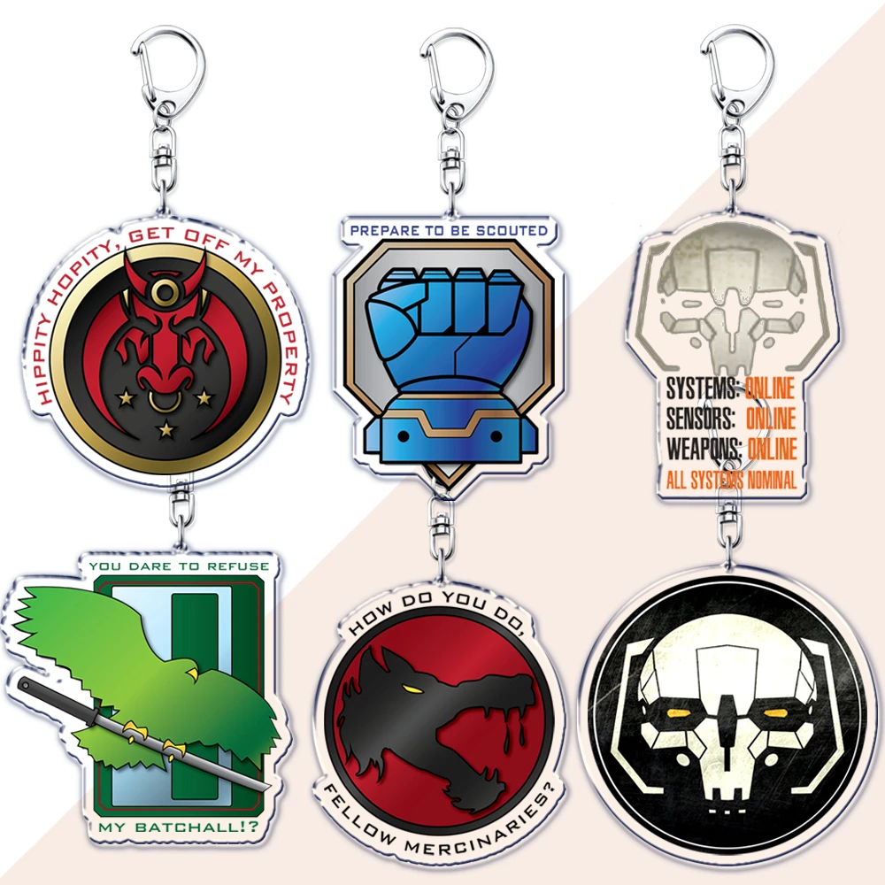Image of Mecha Mechwarrior Spiel-Schlüsselanhänger für Zubehör Inner Sphere Roboter Mechwarrior Schmuck Schlüsselanhänger Geschenke für Freunde und Fans
