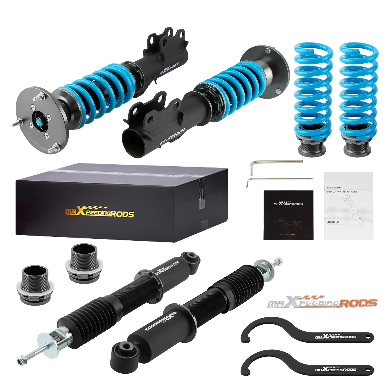 

MaXpeedingrods Coilover Adjustable Damper Shock Strut Kit For Cadillac ATS CTS CT4 CT5 RWD