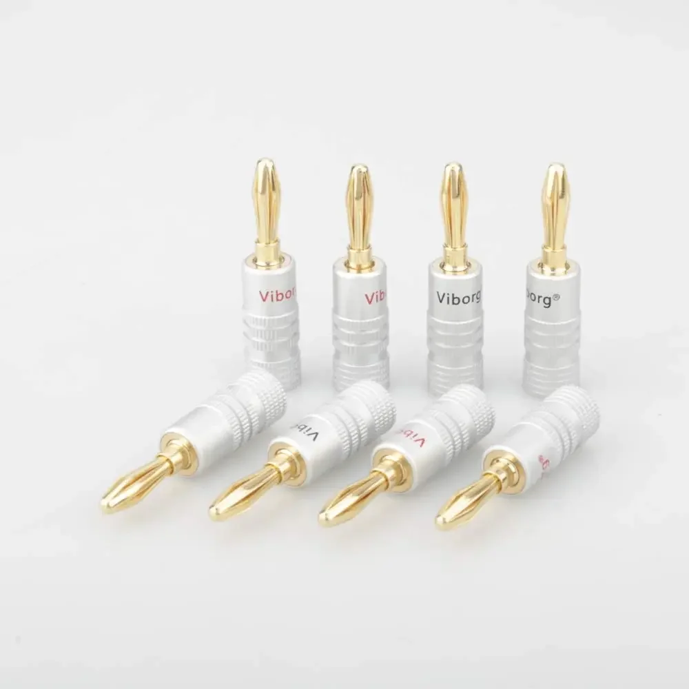 موصّلات موزة بسماعات صوت ذهبية عيار 24 ، مقابس ممتازة للصوت ، لون أسود وأحمر ، عرض مسائي ، جديد